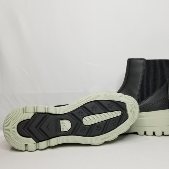 Sorel Women CARIBOU X Chelsea Waterproof Boot Size 9.5 Jet/Pixel 2048441 NWT - Picture 7 of 8